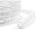 YCLYC 33ft 1/2inch Cable Management, White Wire Loom Tubing Cord Protector, Cable Sleeve Wire Wrap, Cord Wrap for Computer Cord Organizer, Office, Home, ect