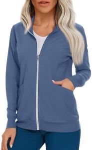Scrubs for Women Set Scrub Jackets for Woman Scrub Jackets for Women Zip Up Long Sleeve Scrub Tops Women Nurse Jackets for Women Scrub Womens Scrub Jacket Scrubs Jacket for Women Blue XXL