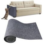 Cat Scratching Mat, Cat Scratch Mat, Anti Scratch Furniture Protector, Cat Scratch Sofa, Self-Adhesive DIY Climbing Cat Scratcher Pad Carpet Rug For Sofas Walls (Grey, 30x100cm)