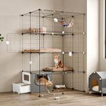 Oneluck Cat Cage with Litter Box, 4