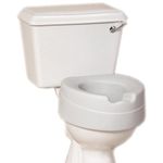 NRS Healthcare Comfort Foam Filled Raised Toilet Seat - 4½ inch High