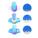 CDIYTOOL 3 Pcs Craft Punch Hemming Punch, Big Tool Edge Paper Punch Hand Scrapbooking Edge Punch Fancy Border Punch Fancy Hole Punch for DIY Art Scrapbooks Gift Cards Wedding Cards Decorations