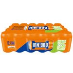 IRN-BRU Regular, 24 Pack Iconic Flavoured Fizzy Drinks Multipack Cans - 24 x 330ml Cans