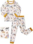 JunNeng Bamboo Viscose Toddler Boys' Pajamas 2 Piece, Farm, 6Y-7Y