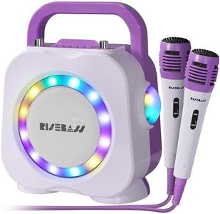 Karaoke Machine for Kids - Bluetooth Speaker with 2 Microphone - Portable Kids Karaoke Machine for Girls and Boys - Birthday Gift for Girls and Boys Ages 2 Years Old and Up.