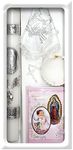 Baptism Candle Set for Boys Girls - Baptism Set Catholic with Candle - Velas para Bautizo de Niño Set Niña (Pink)