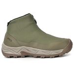 XPETI Mens Hiking Boots Waterproof Slip on Hikers for Men Outdoor Winter Camping Shoes Zipper Olive Green Size 7