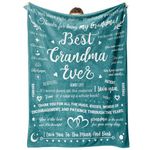 Musaecoin Grandma Gifts - To My Grandma Gifts From Grandchildren Blanket, Gifts for Grandma Nan Nanny, Presents for Grandma Blanket, Best Grandma Ever Blanket for Birthday Fluffy Blanket