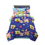 Franco Kids Bedding Super Soft Microfiber Comforter and Sheet Set with Sham, 5 Piece Twin Size, Spongebob Squarepants