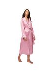 Luxury Nightgown | Premium Satin Long Robe | Full Length | Nightwear | Bachelorrete | Bridal | Thick Satin Tear free Fabric | XS to 3XL | Double Belted | Side Pockets | Luxe Vibes (XXL)