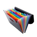 STOBOK 12 Plastic File folders Plastic folders Accordian Folder acordión Folder Staples Accordion File a5 Expanding File Accordion Folder School Supplies Document Folder Mini File Set a4