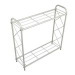 D&V ENGINEERING - Creative in innovation Metal 2 Tier Floor Mount Tiered Shelf Type Plant Stand/Pot Stand For Living Room Or Garden - Grey