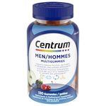 Centrum Men MultiGummies, Multivitamins/Minerals Gummies, Cherry, Berry, and Apple Flavours, 130 Count (Packaging May Vary)