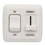 12 Volt DC Dimmer Switch for LED Dimmer Switch, 12V Rv Toggle Dimmer Light Switch, DC High Side Dimmer Light Switch for Dimmable LED Halogen, Incandescent - RV, Auto, Truck, Marine, and Strip Lighting