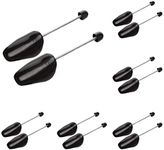 ZJHSXDR 6 Pairs Plastic Shoe Tree Stretcher Shaper for Men (Black)