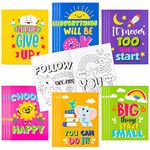 24 Pcs Kids Inspirational Coloring Book for Ages 4-8 Girls Boys, Inspirational Quotes Coloring Book for Kids Inspirational Gifts Back to School Supplies Party Favor Stress Relaxation Teacher Present