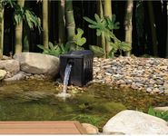 My Natural Pond MNP FB100 Pond Filter Box for use with all our solar waterfall pond pump kits with four layers of filter media. Create a combination of filtration and a lovely waterfall for your pond.