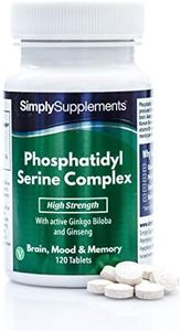 Phosphatidylserin Komplex - 120 Tabletten - Geeignet für Veganer - Versorgung für bis zu 4 Monaten - SimplySupplements
