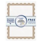 Geographics Optima Gold Certificates and Seals, Pack of 25 (39451)