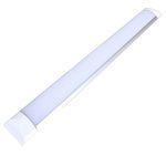 Auctionzltd 10GPC 5ft 1500mm LED Batten Tube Light Ceiling Wall Mounted 50W 4500lm 6500K Daylight White Warehouse Workshop Parking Lighting