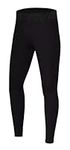 PowerLayer Boys' Running Football Tights Compression Base Layer Leggings - Black Stealth, 8-10 Years