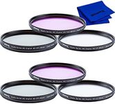 Ultimaxx 55mm and 58mm Multi-Coated 3PC Filter Kit (UV, CPL, FLD) for Nikon D3500, D5500, D5600, D3400 DSLR Camera with Nikon 18-55mm f/3.5-5.6G VR AF-P DX and Nikon 70-300mm f/4.5-6.3G ED