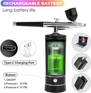 Ykall Airbrush Kit – Black, Portable Spray Painting Set