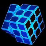 3x3 Blue Fluorescent Speed Cube Glo