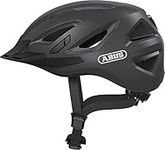 ABUS Urban-I 3.0 City Helmet - Modern Bicycle Helmet with Tail Light for City Traffic - for Women and Men - Dark Grey, Size L