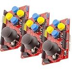 AZDelivery 3 x Joystick Keypad Gamepad Shield compatible with Arduino/Duemilanove/Compatible with MEGA2560 / Leonardo including E-Book!