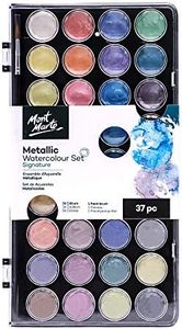 Mont Marte Metallic Watercolour Cake 37-Pieces Set