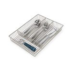 Spectrum Diversified Grid Silverware Tray, Small, Satin Nickel