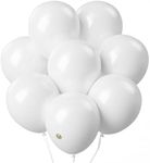 10 Inch Latex Balloons (Premium Helium Quality), Pack of 24, White