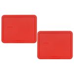 Pyrex 7212-PC 11 Cup Red Storage Lid for Glass Dish (2, Red)
