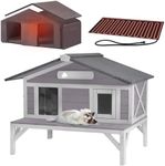Aivituvin Heated Cat House Outdoor 