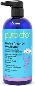 PURA D'OR Healing Argan Oil Conditioner (16oz) For Dry, Damaged, Frizzy Hair, w/Aloe Vera, Lavender, Vanilla, Coconut, Retinol & Vitamin E, Sulfate Free, All Hair Types, Men Women (Packaging may vary)