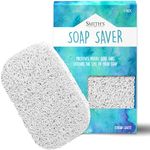 Soap Saver by Smith’s® | Extend Your Soap’s Life | 14 cm (L) x 8 cm (W) x 1.2 cm (H) | White / 1 Pack | 50% Thicker | Enhanced Design | Tested And Free of Harsh Chemicals | Trim To Any Size