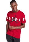 NIKE Men's Air Jordan Stretch T Shirt DV1445 Red Tee (UK, Alpha, M, Regular, Regular, Red)