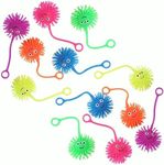 Smile FACE Puffer Ball YO YO - Toys - 12 Pieces