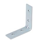 IMPEX Angle Bracket for Reinforcing Chairs/Tables - 24 Pcs Shelf bracket Zinc Plated L Shape Bracket for Solid Shelf Support Joint Right Corner Brace (65 X 65 MM)