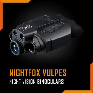 Nightfox Vulpes Digital Night Vision Goggles – 6x Zoom, 220yd Range, FHD 1080p, Rangefinder