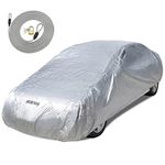 Motor Trend All Season WeatherWear 1-Poly Layer Snow Proof, Water Resistant Car Cover Size L - Fits up to 190" - CC-543+Lock