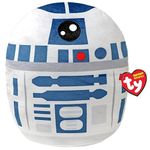 TY R2D2 Disney Star Wars Squish-A-Boos 10 Inches, Licensed Beanie Baby Soft Plush Toy, Collectible Cuddly Stuffed Teddy