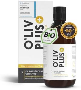 Das Olivenöl mit Gesundheitswert – extra hoher Polyphenol-Gehalt 950 mg/kg – Bio-Qualität – nur 1 Esslöffel/Tag – O'liv PLUS – 500 ml – 50 Portionen