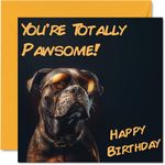 Funny Birthday Cards For Women Men - Cool Dog Sunglasses - Happy Birthday Card for Mum Dad Brother Sister Uncle Auntie Cousin Grandad Nanny Friend 145mm x 145mm Joke Pun Greeting Cards