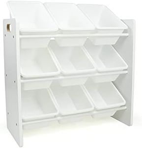 Humble Crew 9 Bin Toy Storage Organizer, White
