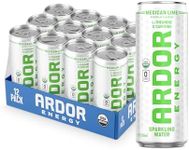 ARDOR ENERGY Sparkling Water Cucumber Mint 12 pack with 100mg Organic Caffeine from Green Tea & 200mg Organic L-Theanine (Focus & Calm). No Sugar. No Calories. Vegan. Gluten Free.