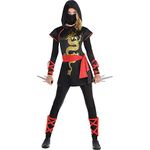 AMSCAN Ultimate Ninja Halloween Costume for Teen Girls, Adult Medium with Included Accessories