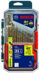 BOSCH 21 Piece Cobalt Metal Drill Bit Set CO21