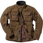 Black Bowland Wax Motorcycle Jacket 5XL Olive Brown